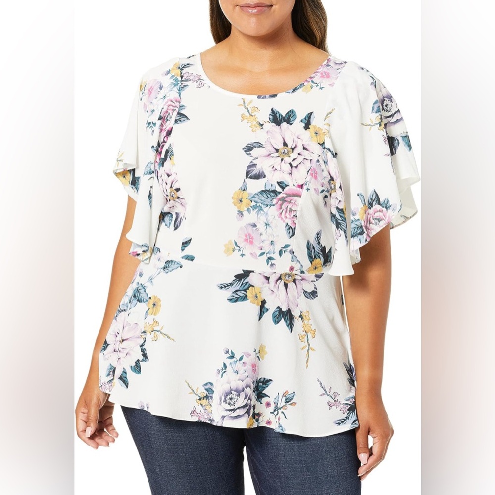 NWT City Chic Women’s Floral Top Summer Love Size Size 18